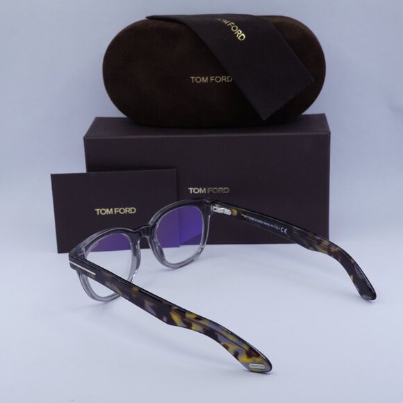 Tom Ford FT5807-B 020 Square Eyeglasses - Grey 50mm - Picture 7 of 7